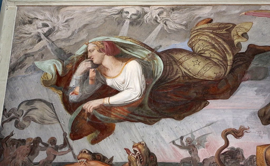 Stanza di Dante. Casino di villa Massimo, Roma - Paolo e Francesca